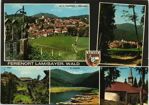 Ansichtskarte Lam (Oberpfalz) Mehrbild-AK mit 5 Foto-Ansichten 1970