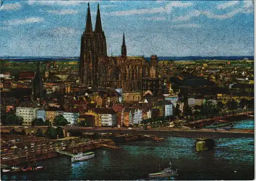 Ansichtskarte Köln Kölner Dom Cologne Cathedral 1970 Silber-Effekt