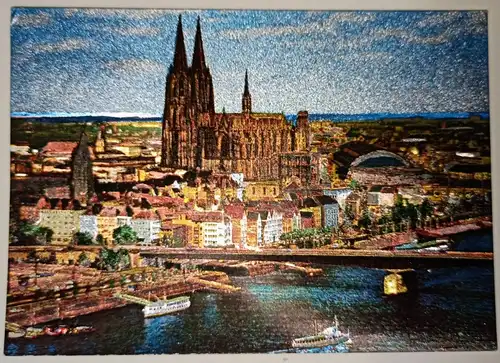 Ansichtskarte Köln Kölner Dom Cologne Cathedral 1970 Silber-Effekt