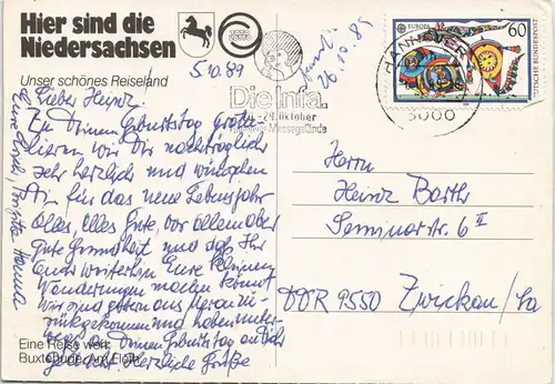 Buxtehude Statteilansicht, Geschäftsstrasse (Reiseland Niedersachsen) 1989