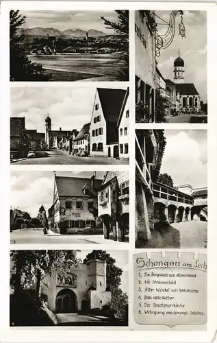 Ansichtskarte Schongau Stadtansichten - Fotokarte 1962