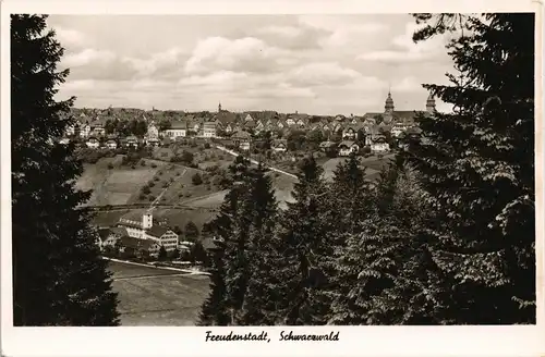 Ansichtskarte Freudenstadt Blick auf die Stadt 1961