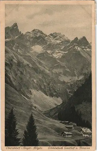 Einödsbach-Oberstdorf (Allgäu) Gaststätte Einödsbach (gel 50 Pf. Ziffer) 1922