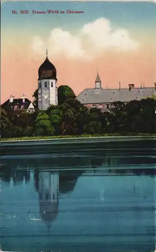 Ansichtskarte Prien Abtei Frauenwörth (Chiemsee) 1926