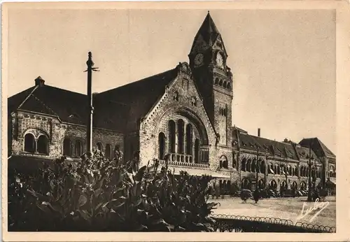 CPA Metz Bahnhof / La Gare 1928