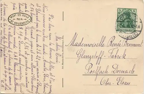 CPA Ottrott (Elsaß) Ottrotter Schlösser Châteaux d’Ottrott 1914