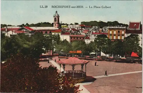 CPA Rochefort-sur-Mer La Place Colbert 1919