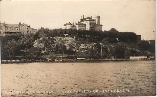 Foto Helsinki Helsingfors Kaivopuisto - Brunsparken 1916 Privatfoto
