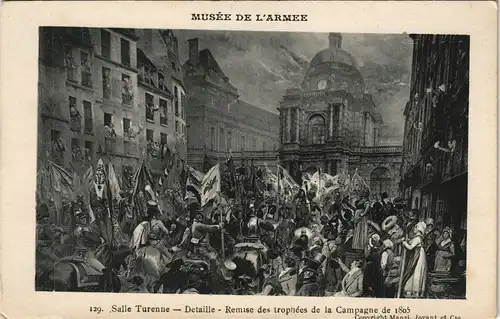 Paris Salle Turenne Remise  de la Campagne de 1805 Hôtel des Invalides 1919