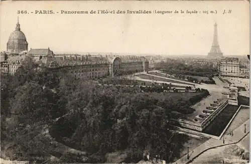 CPA Paris Hôtel des Invalides und Eiffelturm 1919