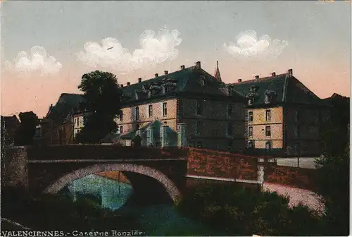 CPA Valenciennes Caserne Ronzier 1913