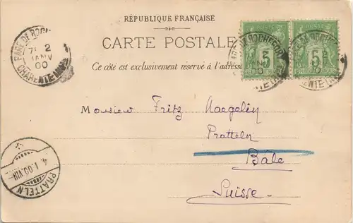 CPA Rochefort-sur-Mer Straße - Tour des Signaux 1900