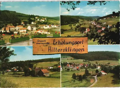 Ansichtskarte Hiltersklingen-Mossautal 4 Bild Stadtansichten 1971