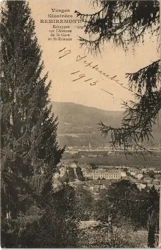 CPA Remiremont (Vogesen/ Vosges) Blick auf die Stadt 1913