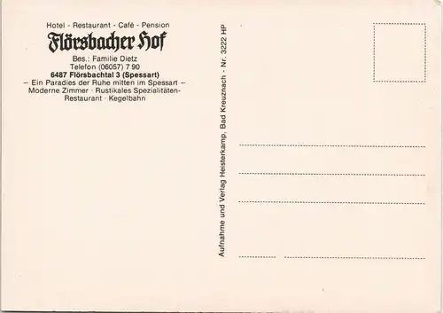 Flörsbach (Flörsbachtal) Flörsbacher Hof im Spessart Bes.: Familie Dietz 1975