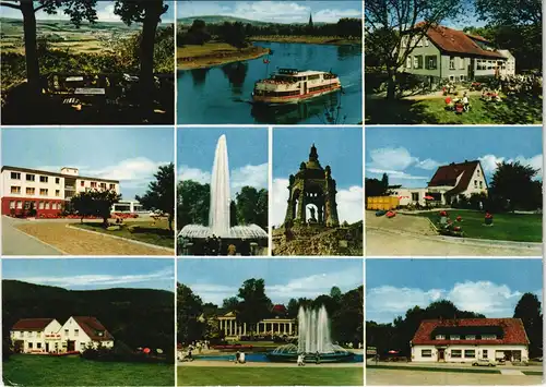 Ansichtskarte Dehme-Bad Oeynhausen Schiff, Gasthäuser, Denkmal, Hotels 1968