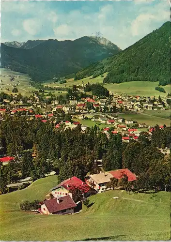 Ansichtskarte Ruhpolding Blick auf den Ort 1968
