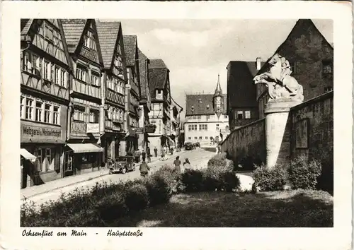 Ansichtskarte Ochsenfurt Hauptstraße 1960