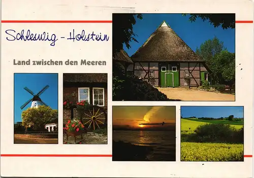Schleswig Holstein Mehrbildkarte des Landes zwischen den Meeren 1991