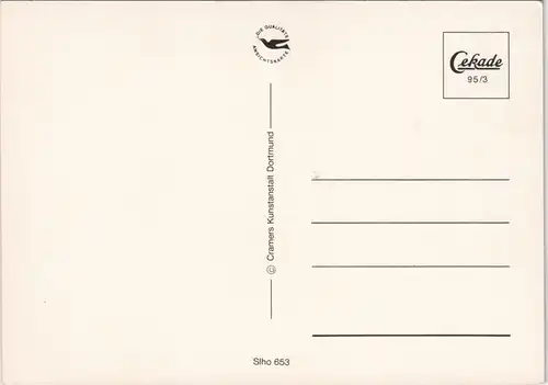 Schleswig Holstein Mehrbildkarte mit typsichen Häusern in Nord-Deutschland 1995