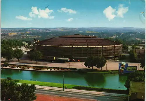 Ansichtskarte Dortmund Westfalenhalle aus der Vogelschau-Perspektive 1978