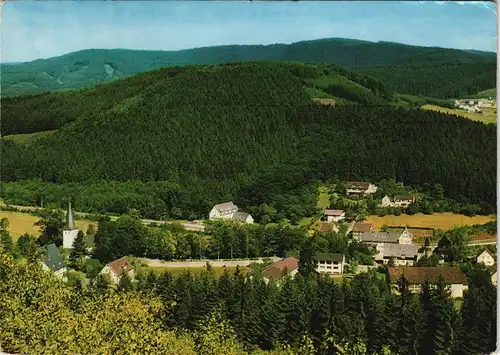 Bergneustadt Missionshaus Bibelschule Wiedenest aus der Vogelschau 1977