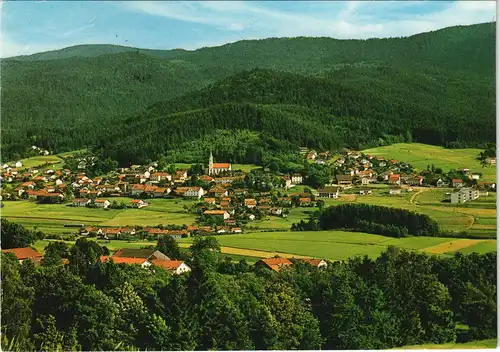 Hohenwarth (Landkreis Cham) Panorama-Ansicht, Ort im Bayerischer Wald 1985