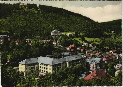 Ansichtskarte Bad Wildbad Totale - colorierte Fotokarte 1958