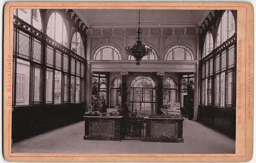 Wiesbaden Kochbrunnen - Innen, CDV Kabinettfoto 1891 Kabinettfoto