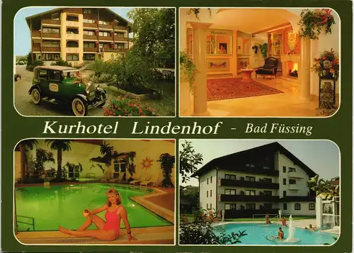 Ansichtskarte Bad Füssing Kurhotel Lindenhof Mehrbild-AK Innen & Außen 1994