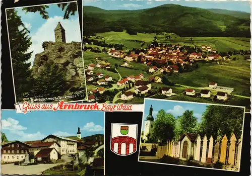 Ansichtskarte Arnbruck Mehrbild-AK Orts- und Umland Ansichten 1965