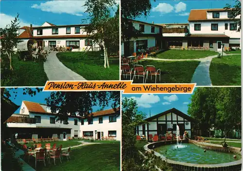 Bad Holzhausen-Preußisch Oldendorf Reklame-Karte Werbung Preise  Pension  1980