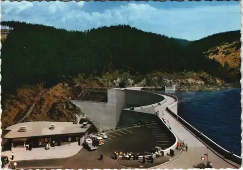 Ansichtskarte Oker-Goslar Okertalsperre Sperrmauer aus der Vogelschau 1960