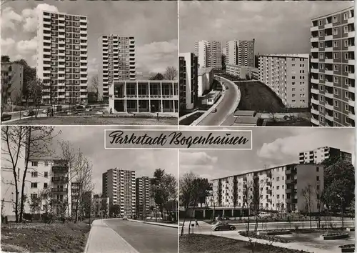 Ansichtskarte Bogenhausen-München 4 Bild: Straßen. Neubaugebiet 1959