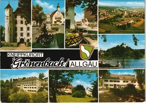 Grönenbach (Allgäu) Mehrbildkarte mit div. Motiven Ortsansichten 1980