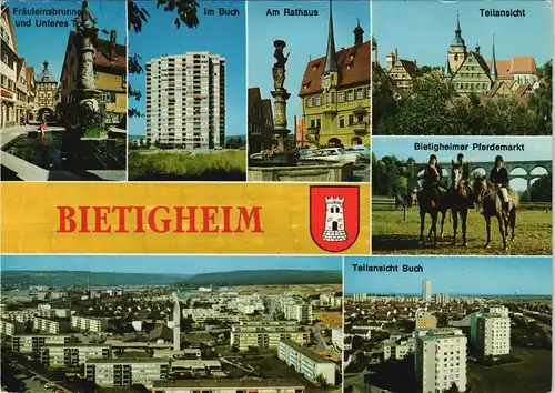 Bietigheim-Bietigheim-Bissingen Mehrbildkarte mit  Pferdemarkt 1977
