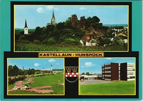 Ansichtskarte Kastellaun (Hunsrück) Mehrbildkarte mit 3 Ortsansichten 1973
