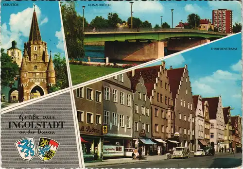 Ansichtskarte Ingolstadt Stadtteilansichten Mehrbildkarte 1965
