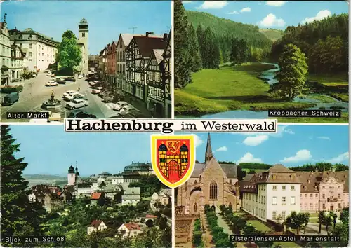 Hachenburg Mehrbildkarte Ortsansichten Kroppacher Schweiz Westerwald uvm. 1972