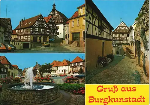 Ansichtskarte Burgkunstadt (Ofr.) Mehrbild-AK 3 Ortsansichten 1980
