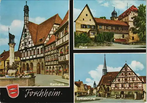 Ansichtskarte Forchheim (Oberfranken) Mehrbildkarte mit 3 Ortsansichten 1979
