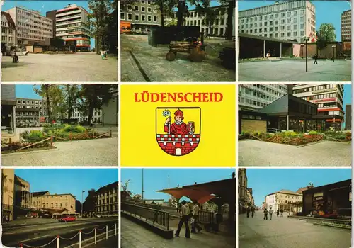 Ansichtskarte Lüdenscheid Mehrbildkarte mit 8 Ortsansichten 1980