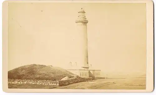 Ansichtskarte Kampen (Sylt) Am Leuchtturm - CDV 1886 Kabinettfoto