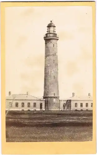 Wenningstedt-Braderup (Sylt) Leuchtturm - CDV Privatfoto 1872 Kabinettfoto
