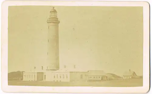 Kampen (Sylt) Leuchtturm, Nebengebäude CDV 1973 Privatfoto Kabinettfoto