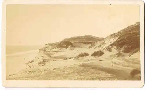 Ansichtskarte Sylt Insel Sylt - Strand und Dünen 1886 Kabinettfoto