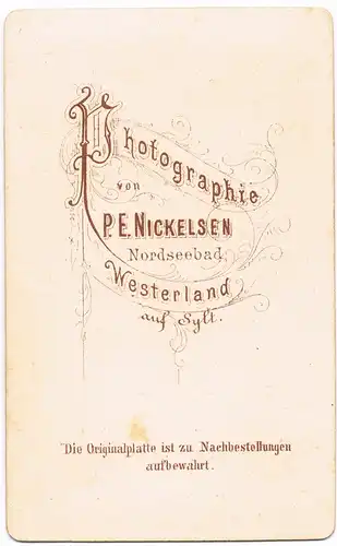 Ansichtskarte Sylt Insel Sylt - Strand und Dünen 1886 Kabinettfoto