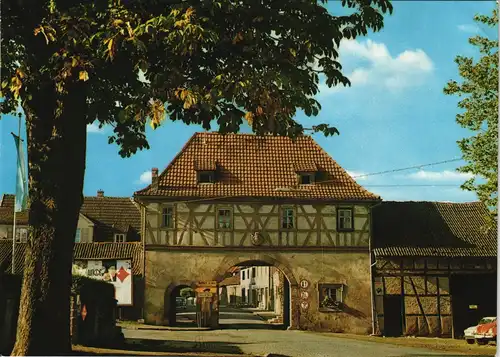 Ansichtskarte Hofheim Strassen Partie am Gossmannsdorfer Tor 1970