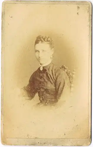Sylt Schöne Frau in Sylter Tracht, Nickelsen Westerland CDV 1886 Kabinettfoto