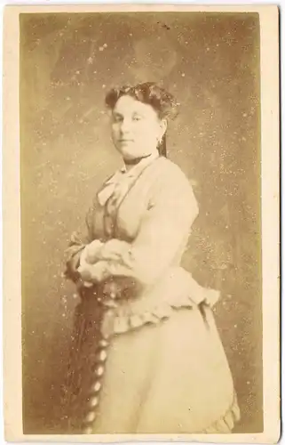 Sylt Insel Sylt Frau - Nickelsen, Westerland CDV 1887 Kabinettfoto
